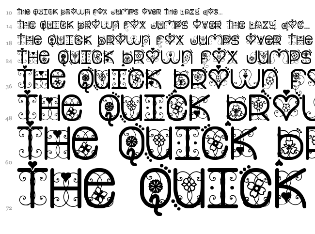 My Valentine Now St font waterfall